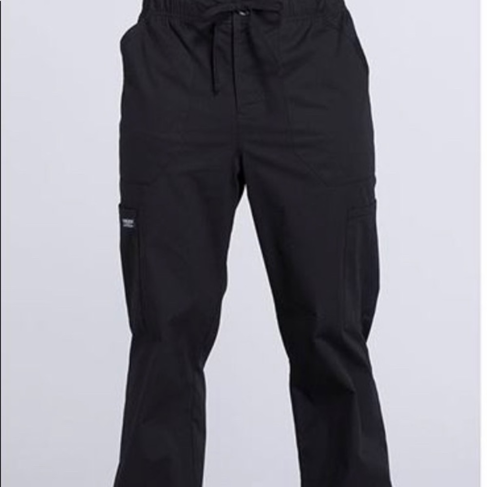 Black Men’s Cherokee Scrub bottoms.